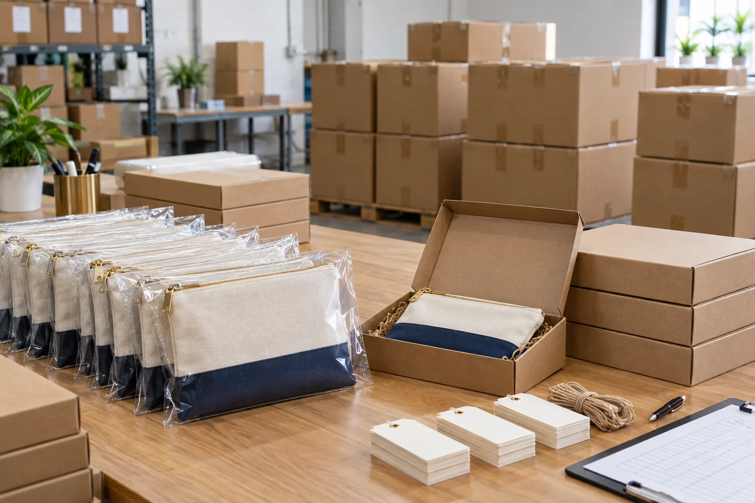 Packing & shipment for custom product development